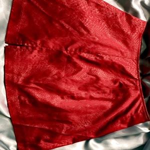 faux leather mini skirt